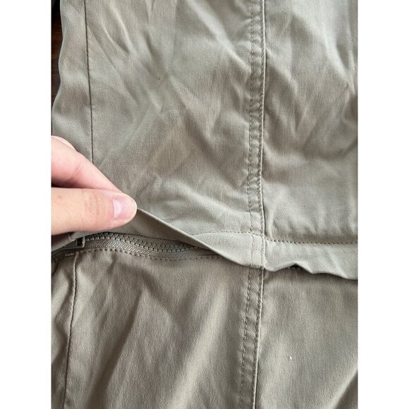 prAna - Women's Convertible Cargo Pants Dark Tan Size 8 Nylon Adjustable - Picture 4 of 8